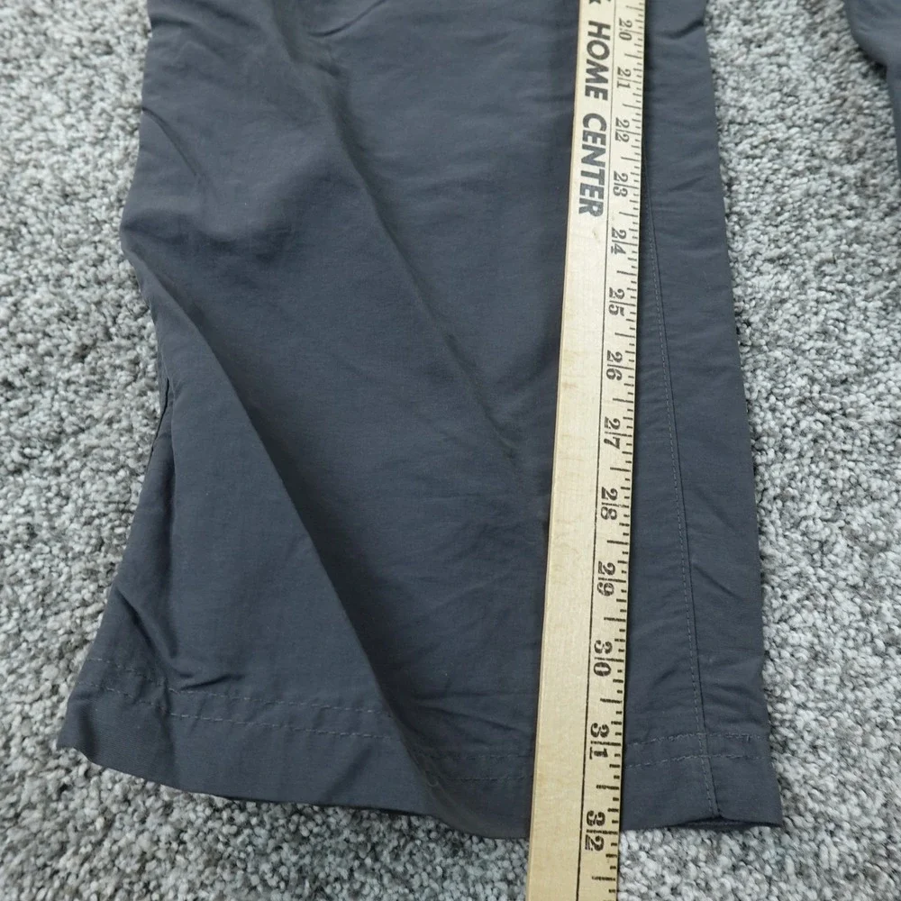 REI Pants Mens 36X32 Gray Blue Cargo Outdoor Hiking Performance Tech Climbing
